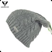 Chapeau en tricot à long terme acrylique d&#39;hiver de haute qualité